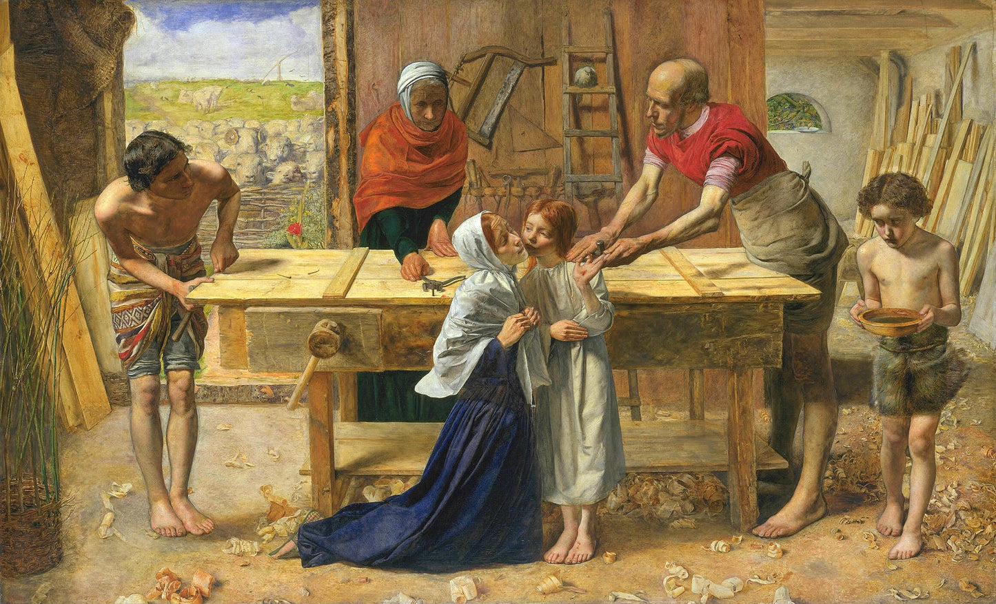 Christ in the House of His Parents ( Artist : Millais_1850 )