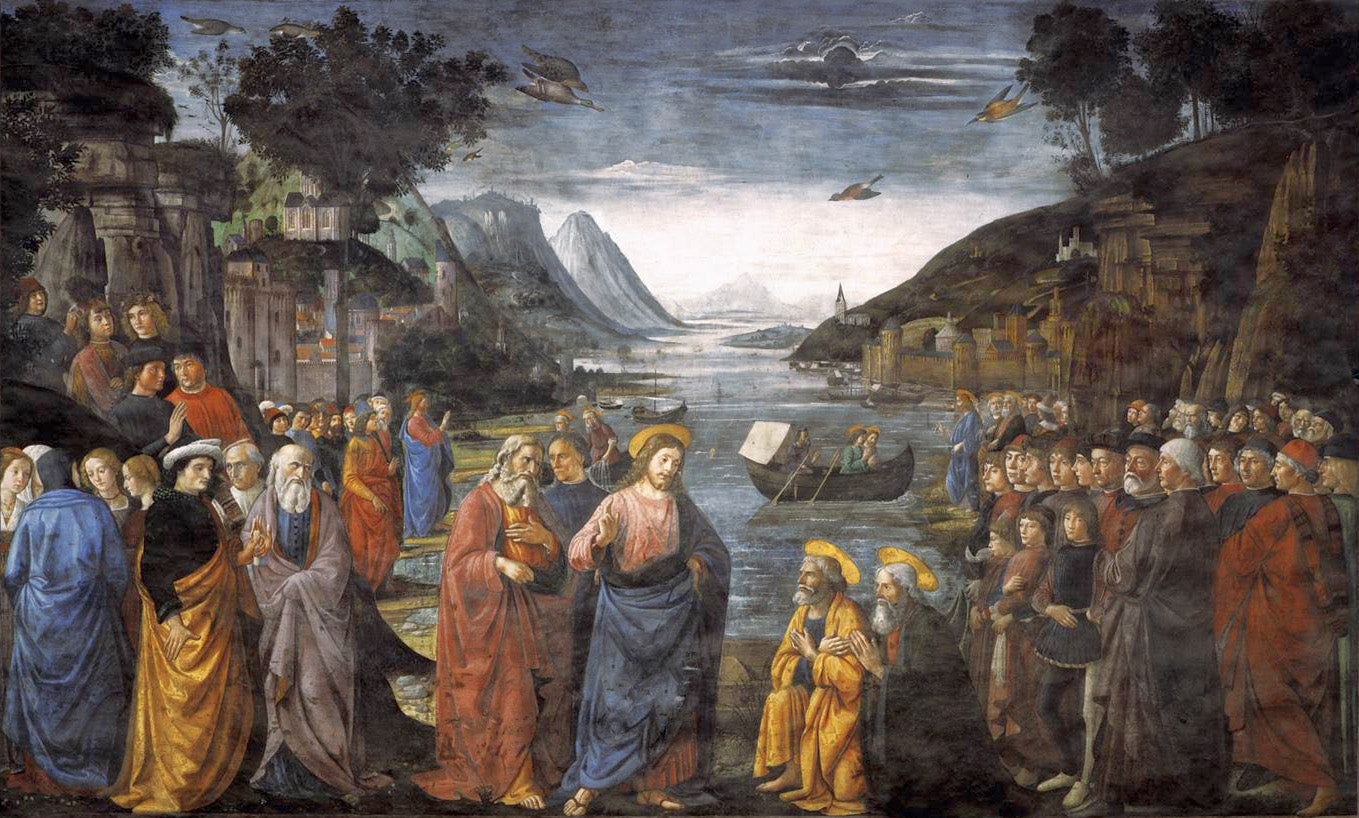 Calling of the Apostles ( Artist : Ghirlandaio_1481 )