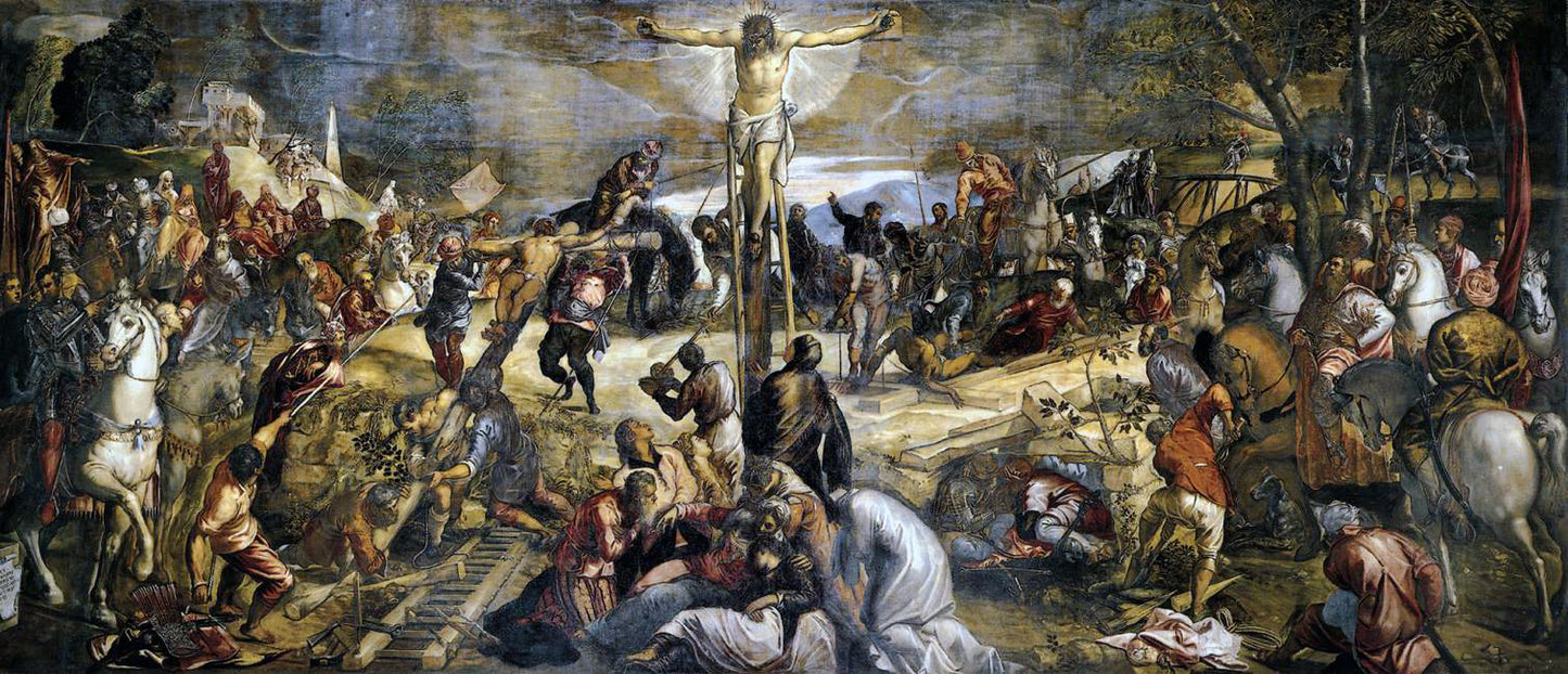 The Crucifixion ( Artist : Tintoretto_1565 )