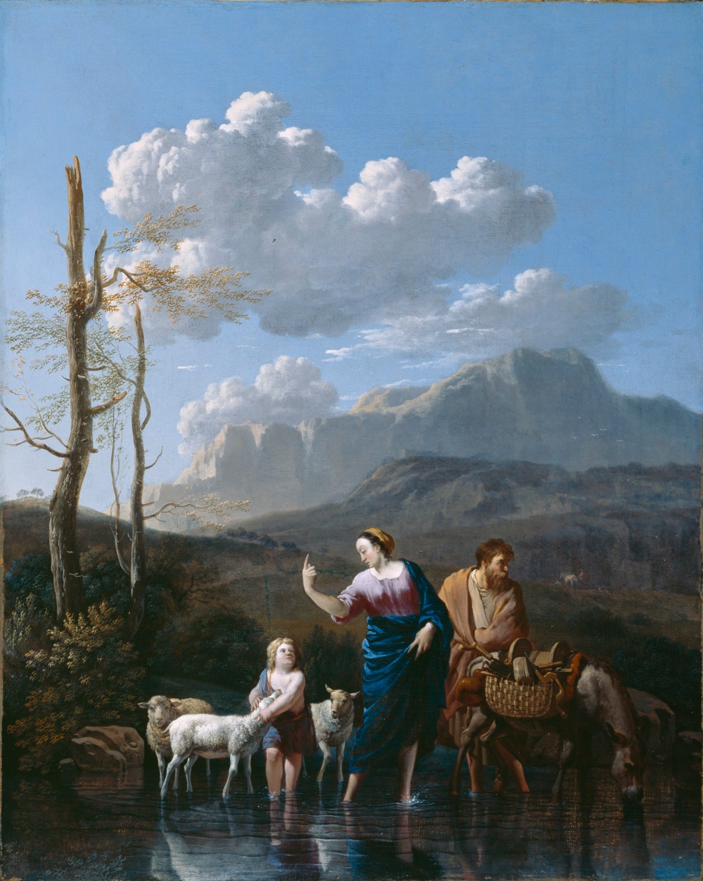 The Return of the Holy Family from Egypt_1682 ( Artist : Murillo )
