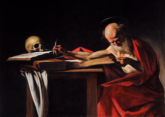 Saint Jerome Writing_1605 ( Artist : Caravaggio )