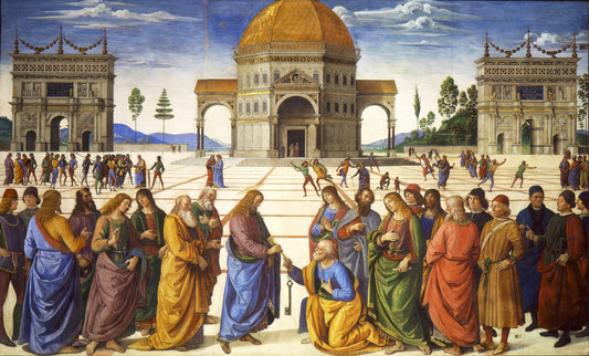Delivery of the Keys ( Artist : Perugino_1482 )