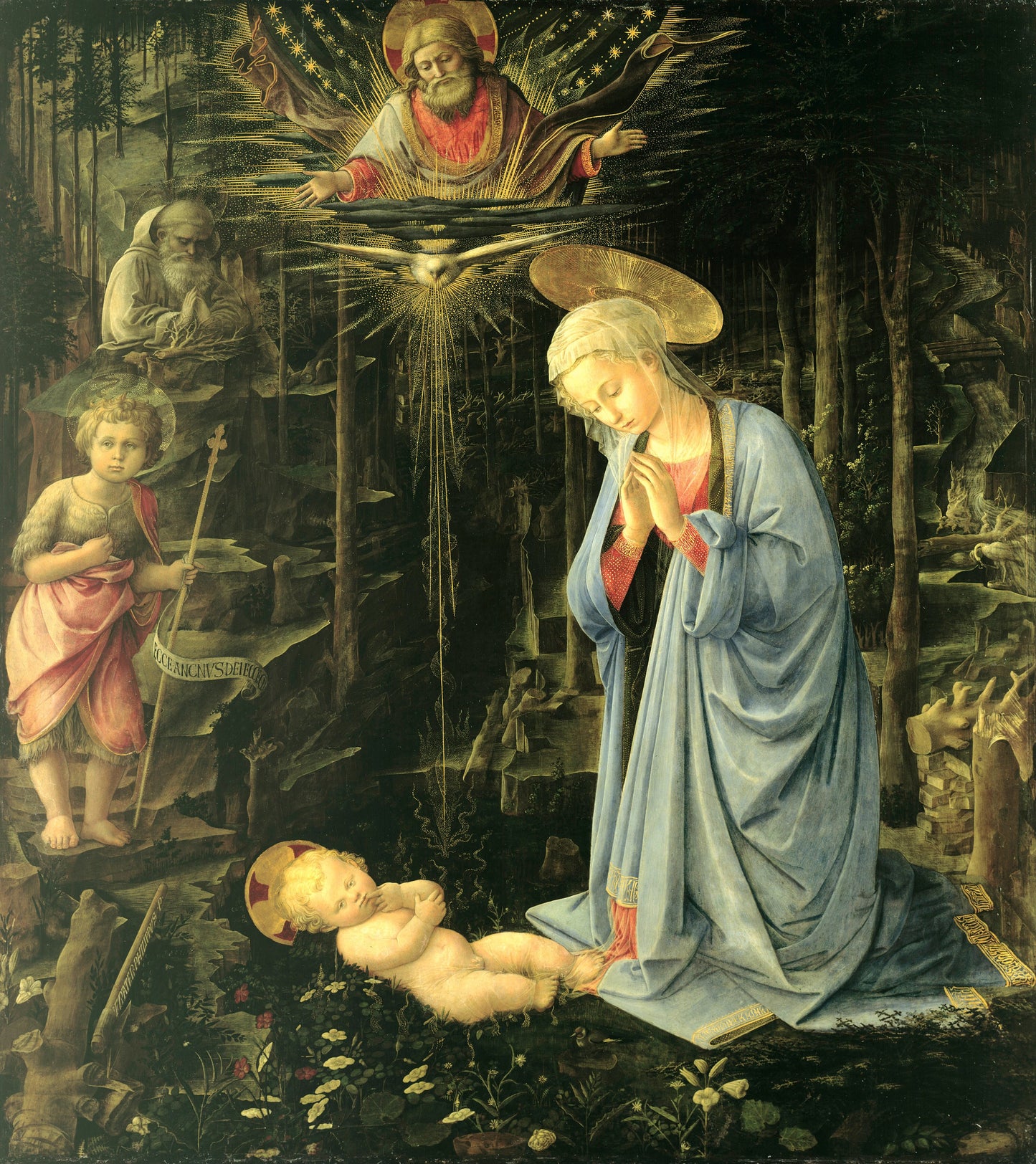 Adoration in the Forest ( Artist : Lippi_1459 )