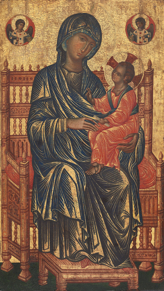 Enthroned Madonna and Child_13th Century