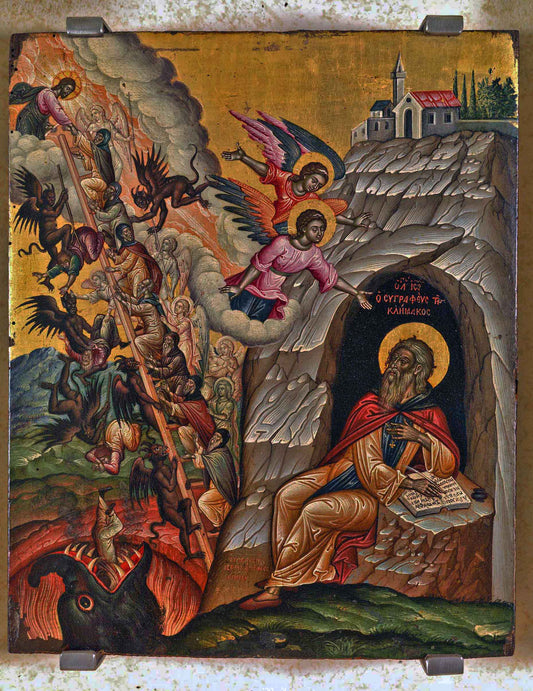 Ladder of Divine Ascent ( Artist : Tzanes ) 1663