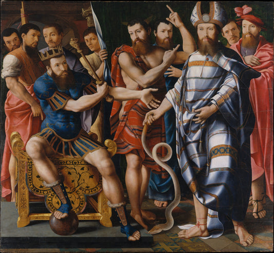 Moses and Aaron before Pharaoh ( Artist : Pons_1537 )