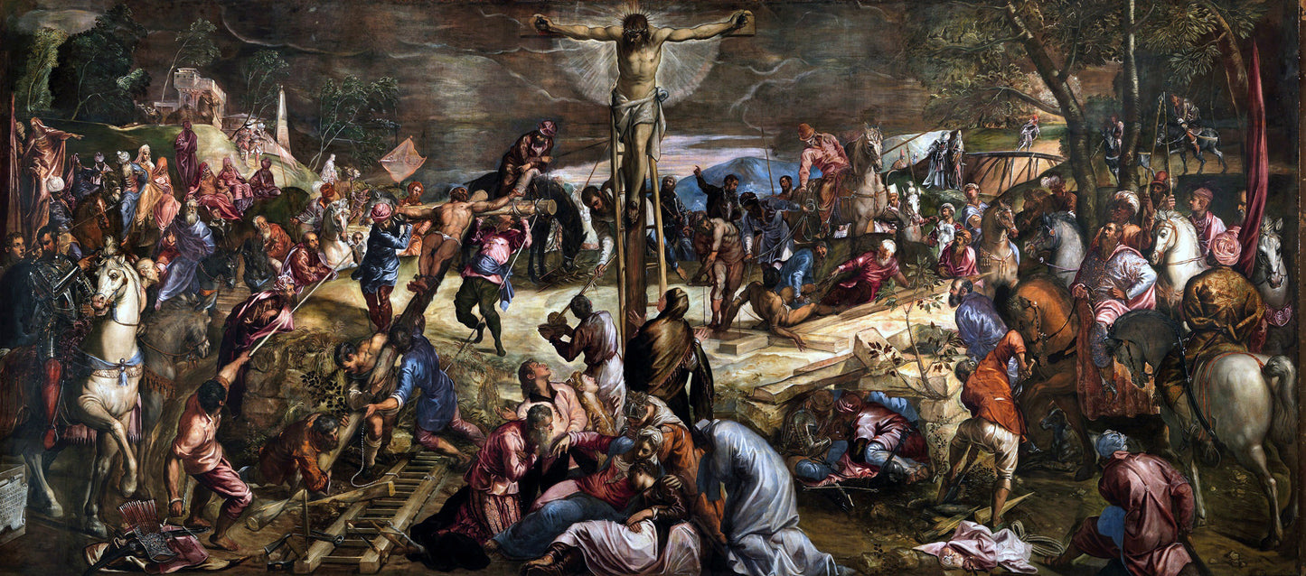 The Crucifixion  ( Artist : Tintoretto_1565 )