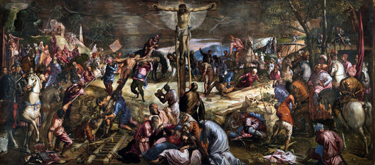 The Crucifixion ( Artist : Tintoretto_1565 )