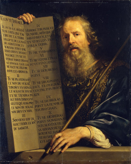 Moses with the Ten Commandments_1648 ( Artist : Champaigne )
