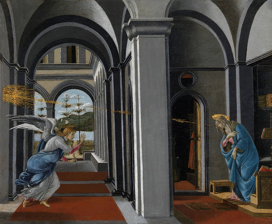 The Annunciation ( Artist : Boticelli - 1493 )