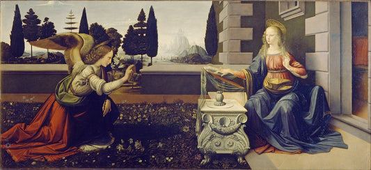 The Annunciation ( Artist : Da Vinci - 1476 )