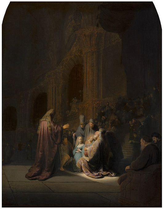 Simeons Song of Praise ( Artist : Rembrandt_1631 )