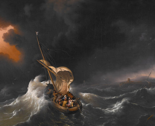 Storm on the Sea of Galilee ( Artist : Backhuysen_1695 )