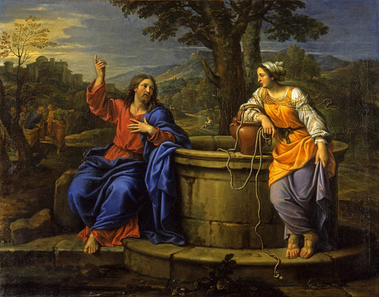 Christ and the Woman of Samaria ( Artist : Mignard_1691 )