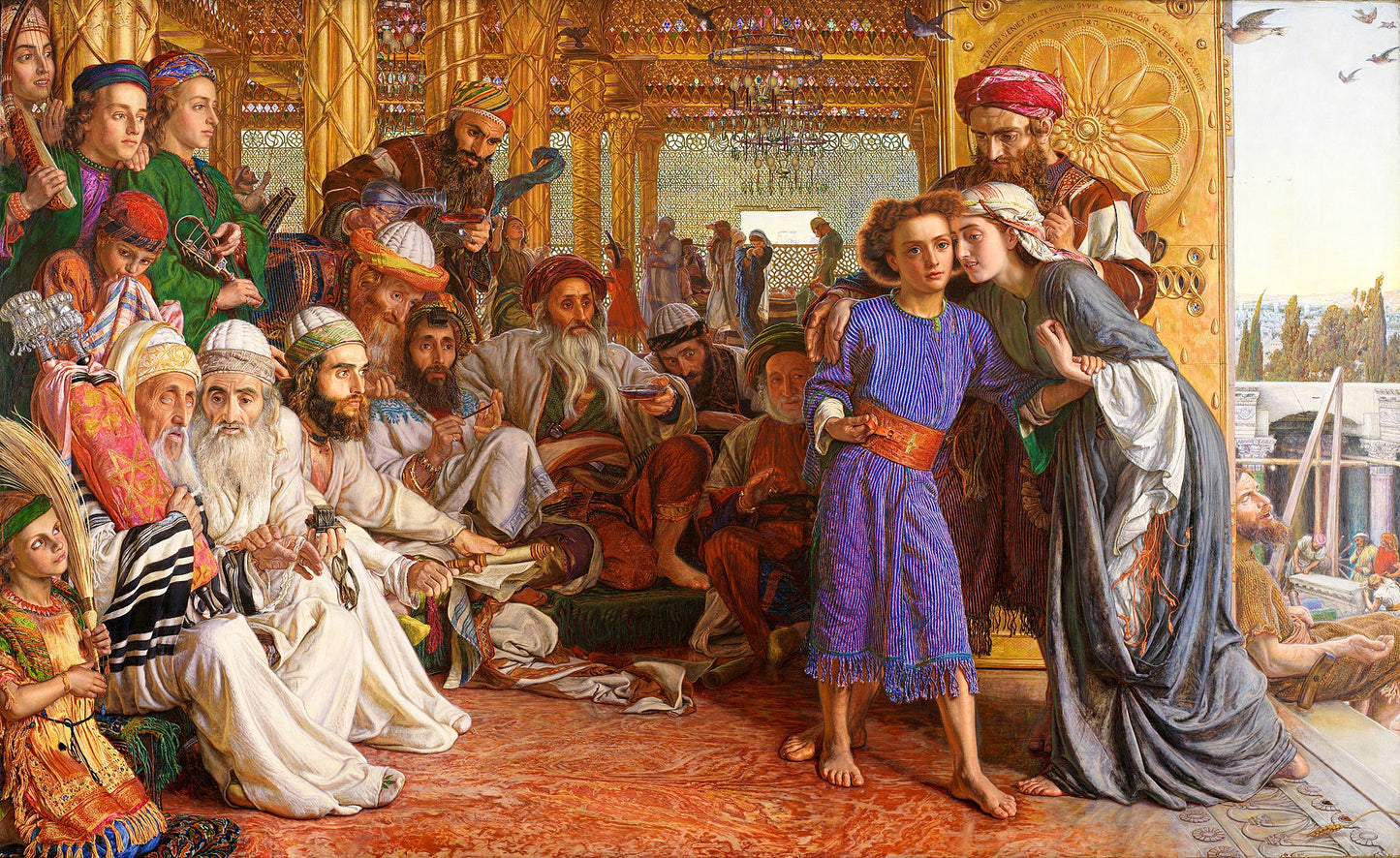 The Finding of the Savior in the Temple ( Artist : Hunt_1860 )